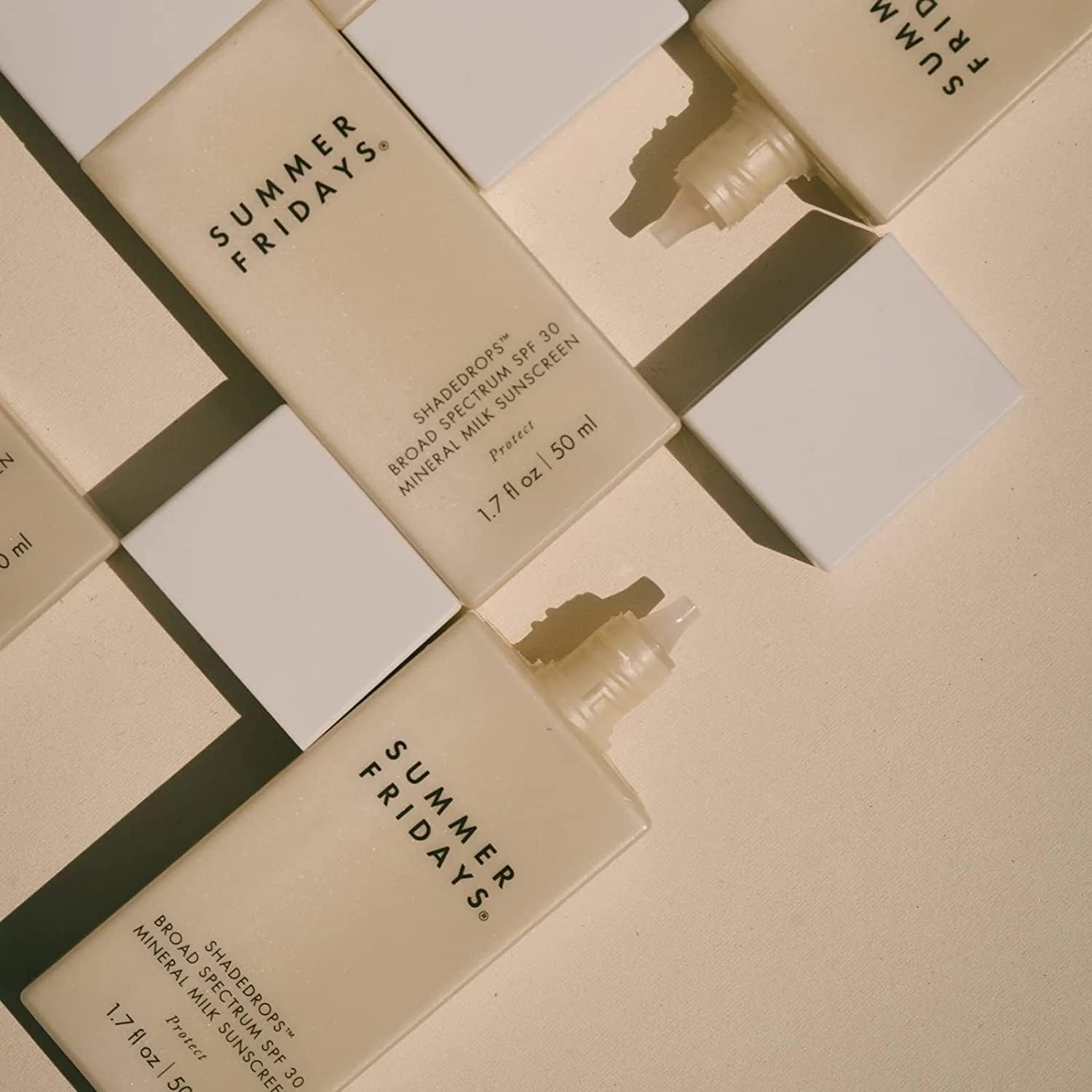Summer Fridays ShadeDrops SPF 30 protects from UVA/UVB rays with mineral sunscreen.