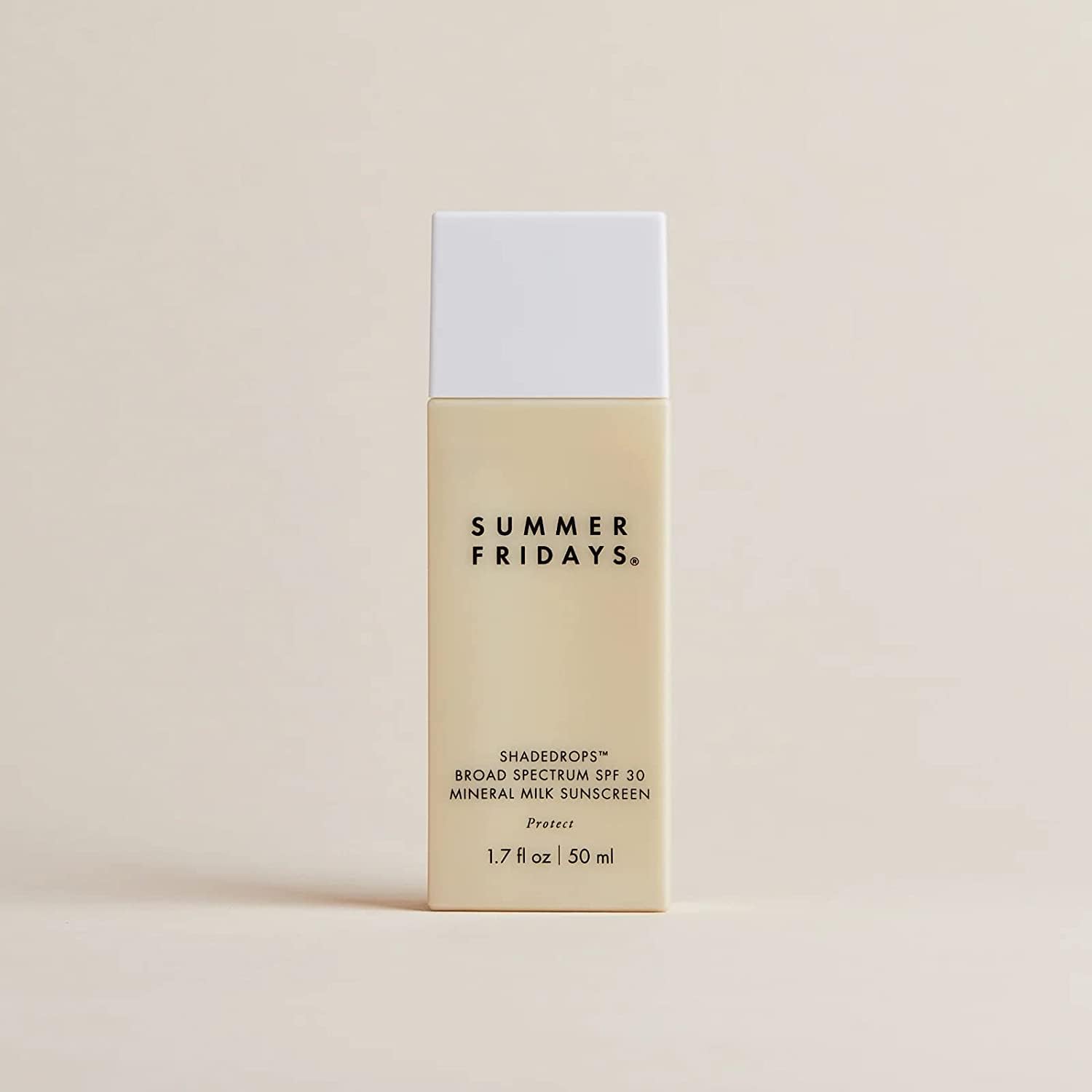 Summer Fridays ShadeDrops SPF 30 pump for easy, mess-free application.
