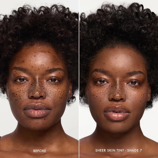 Summer Fridays Sheer Skin Tint packaging highlights hyaluronic acid hydration.
