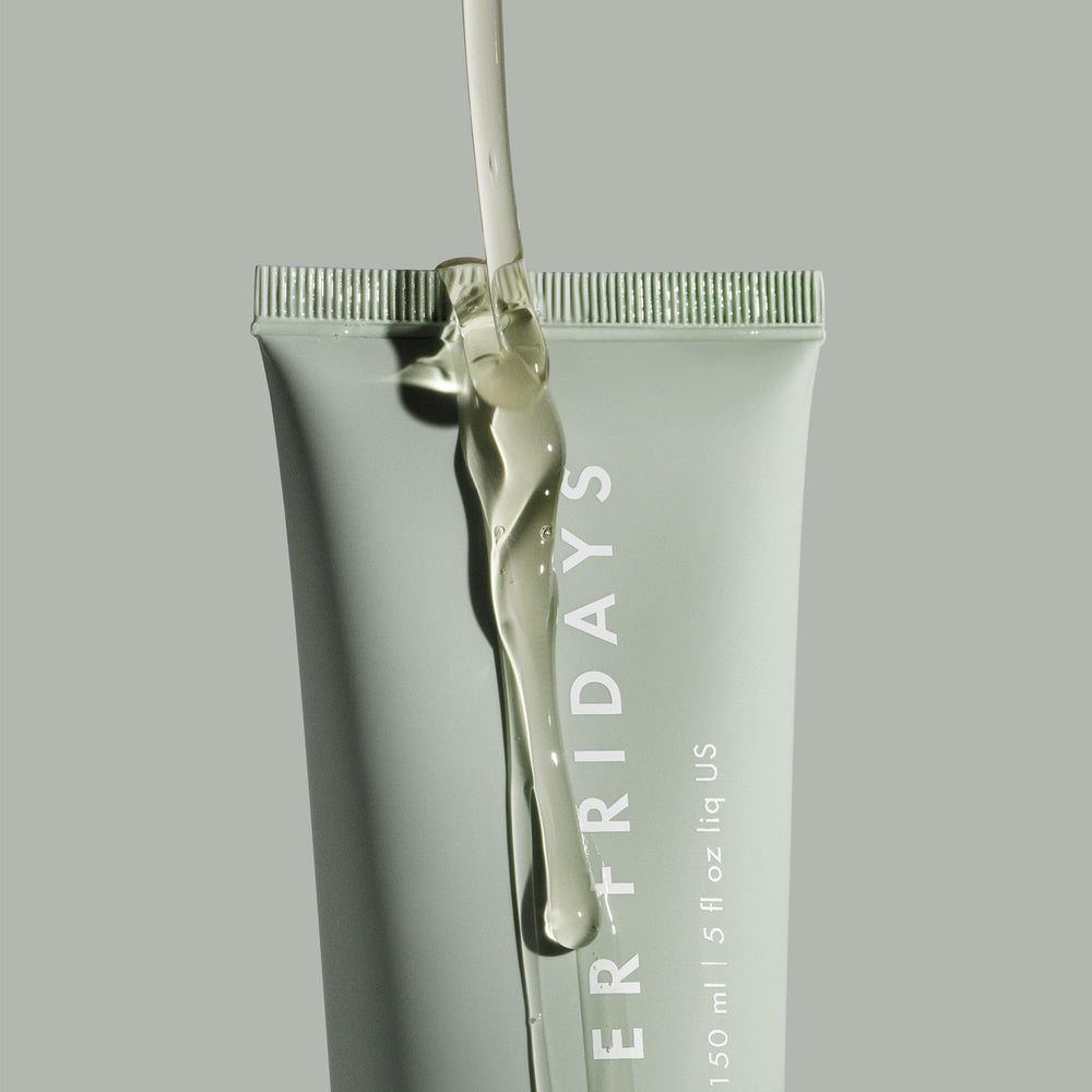 Summer Fridays Super Amino Gel Cleanser removes eye makeup while soothing delicate eye area
