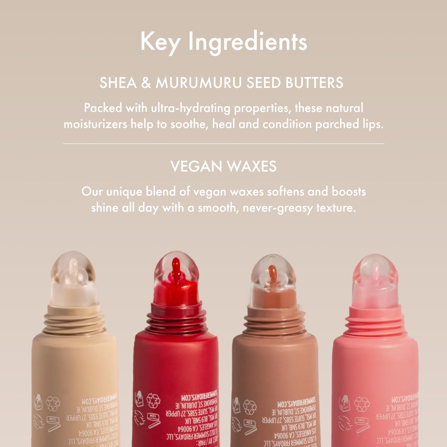 Summer Fridays packaging displayed for convenient daily lip care