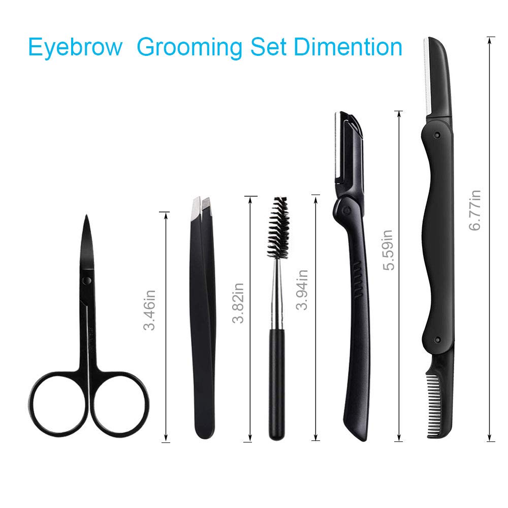 Summer Lemon Eyebrow Kit all parts laid out for versatile grooming
