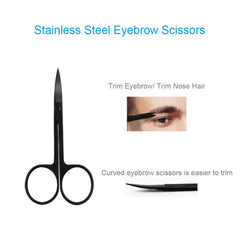 Summer Lemon Eyebrow Kit scissors with ultra-thin blades for trimming