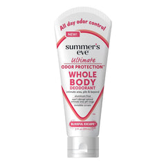Summer's Eve Blissful Escape cream texture for smooth, long-lasting odor control.