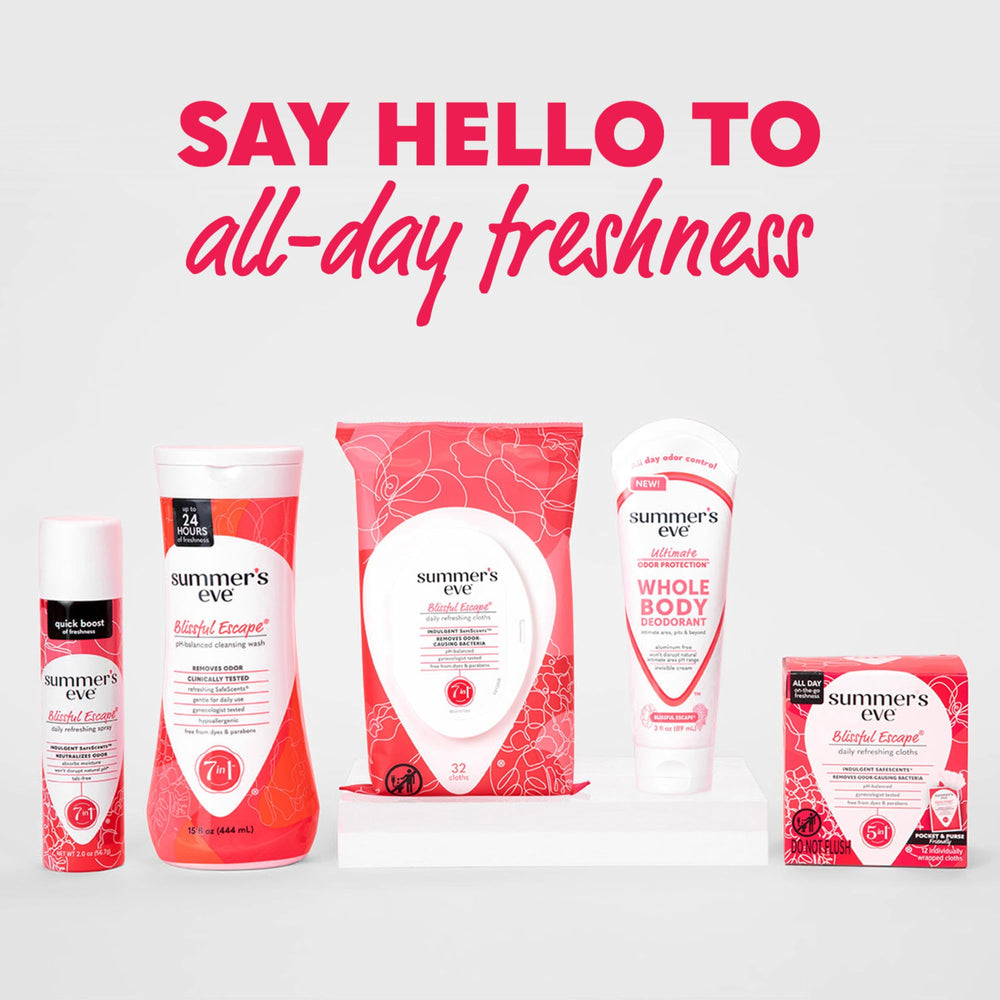 Summer's Eve dermatologist and gynecologist tested for skin safety.