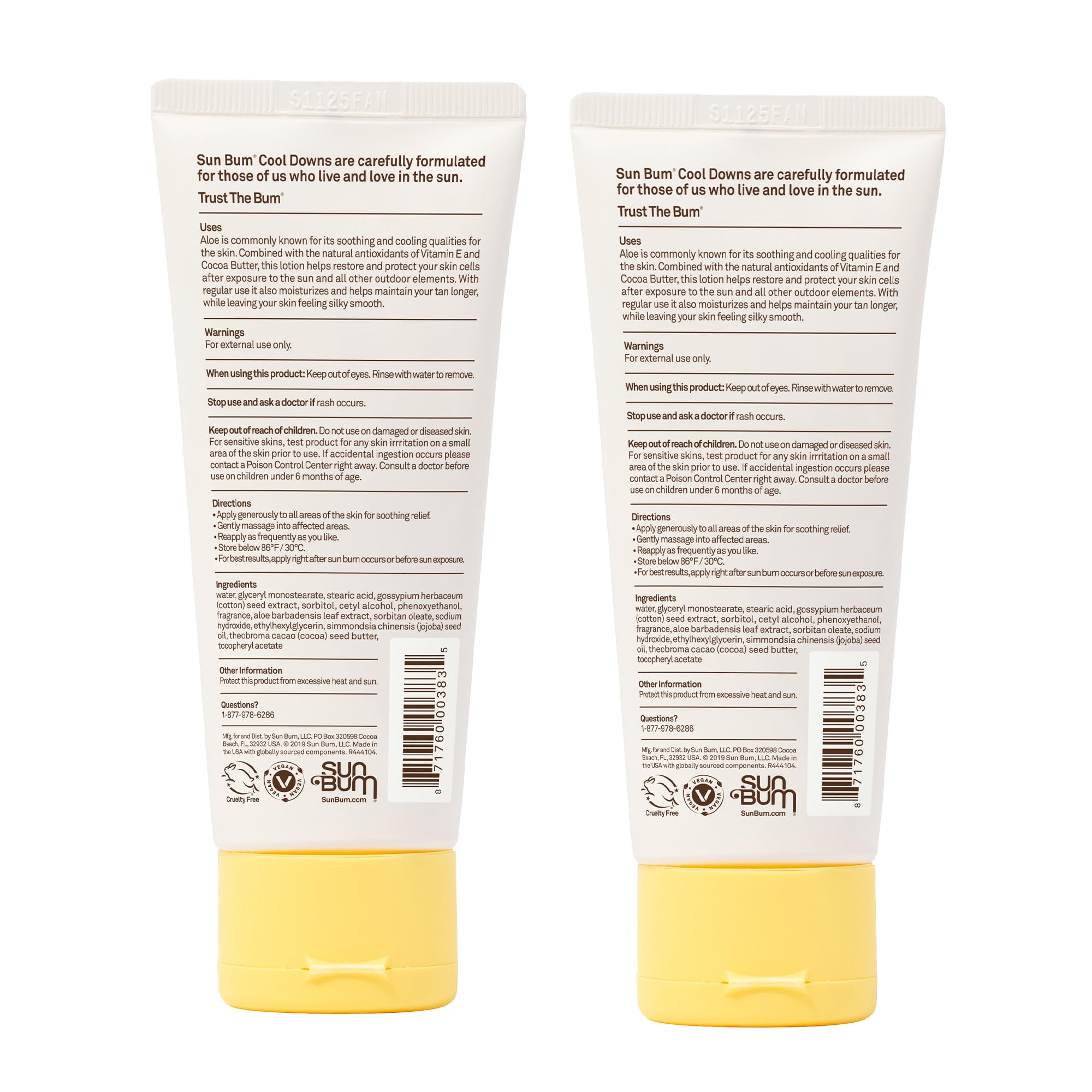 After-sun routine using Sun Bum in outdoor setting with sunscreen nearby.