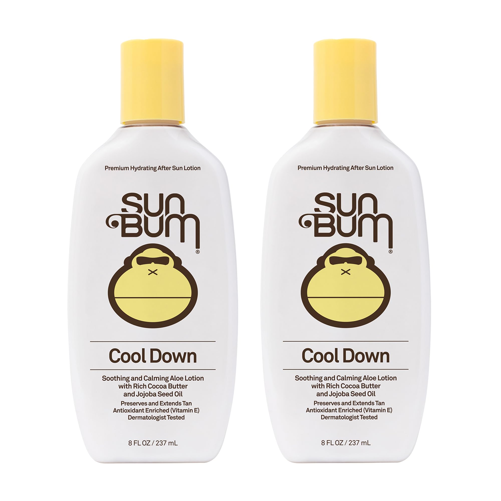 Sun Bum Cool Down Aloe Vera Lotion 2-Pack bottle for post-sun hydration