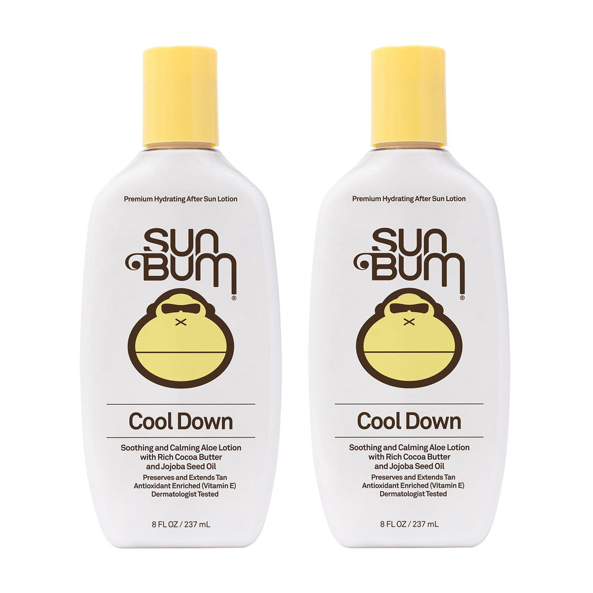 Sun Bum Cool Down Aloe Vera Lotion 2-Pack bottle for post-sun hydration
