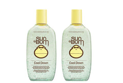 Sun Bum Cool Down gel bottle soothing sun-exposed skin for quick relief