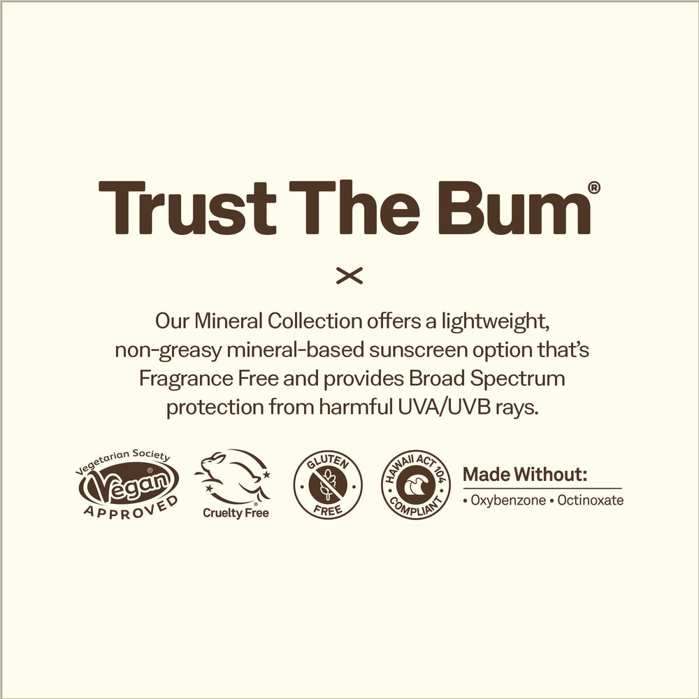 Vegan, cruelty-free Sun Bum symbol signals ethical skincare choice.