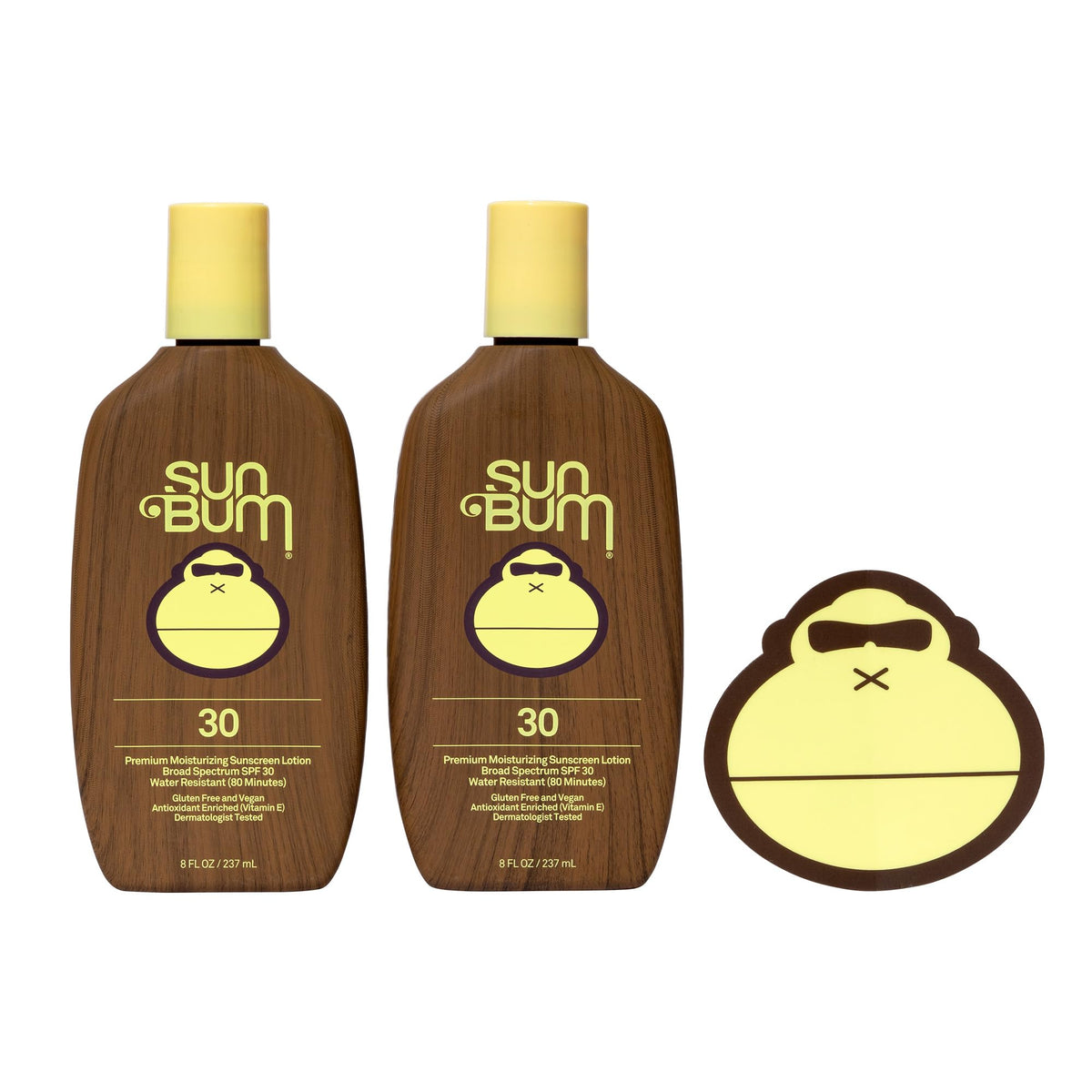 Sun Bum Original SPF 30 bottle provides UVA/UVB protection with vitamin E moisturization