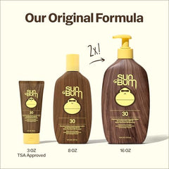 Sun Bum Original SPF 30 sunscreen lotion ingredients include vitamin E for nourishment.