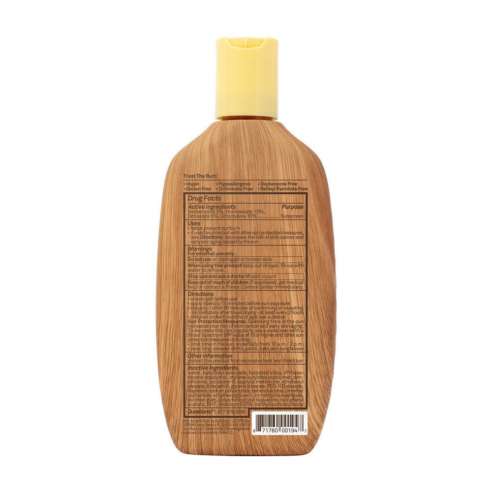 Sun Bum reef-friendly SPF 50 lotion helps protect oceans.