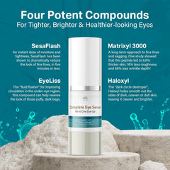 Sun Coast Sciences Complete Eye Serum application under the eyes for smoother look