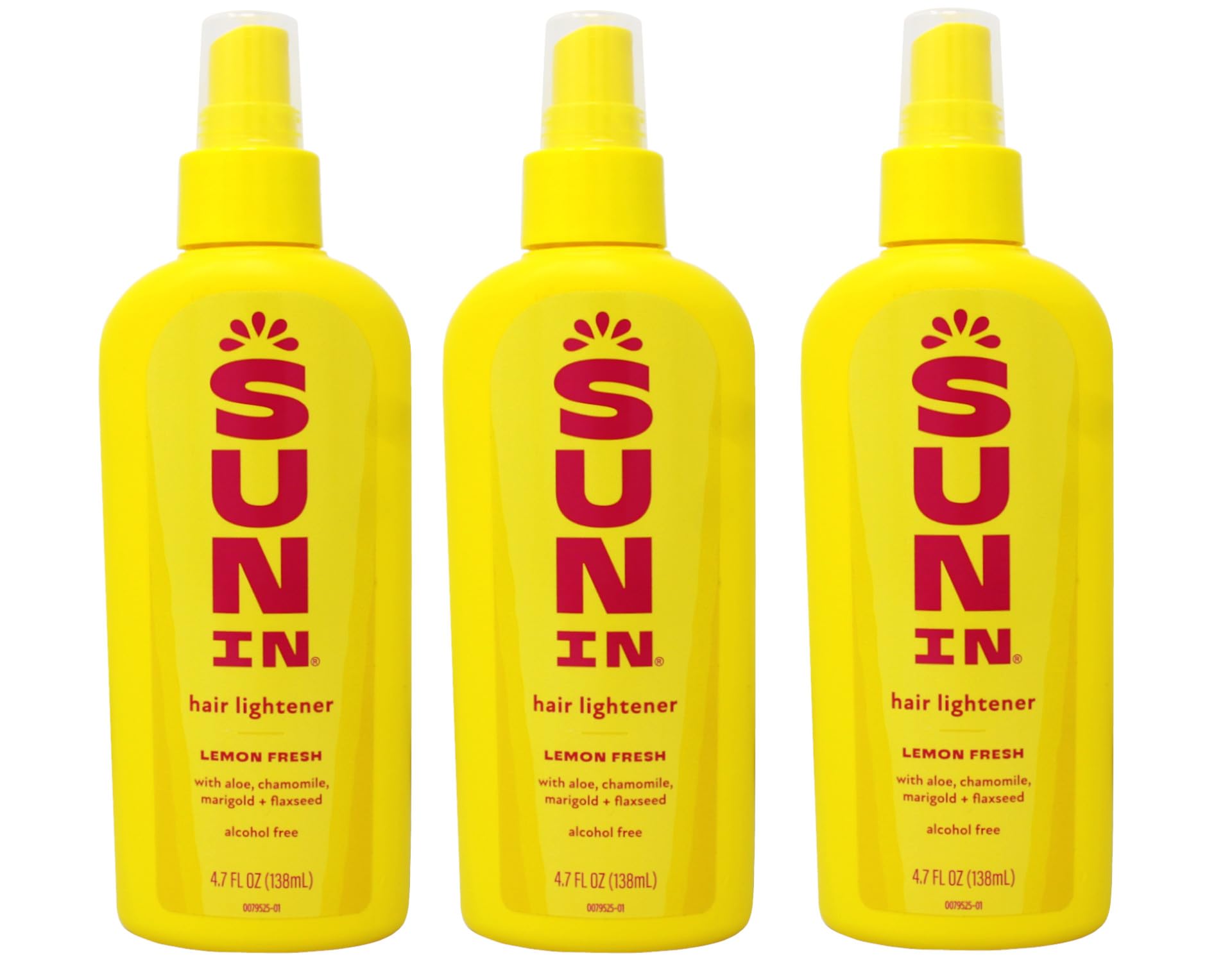 Sun-In Hair Lightener Spray Lemon Fresh bottle for easy at-home highlights.