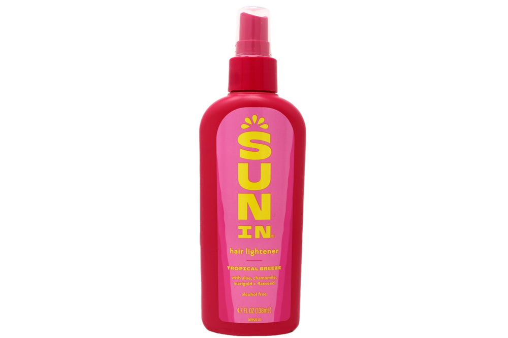 Sun In Tropical Breeze bottle top demonstrates mess-free dispensing