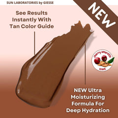 Rich texture of Dark Sunsation on skin delivering long-lasting tan