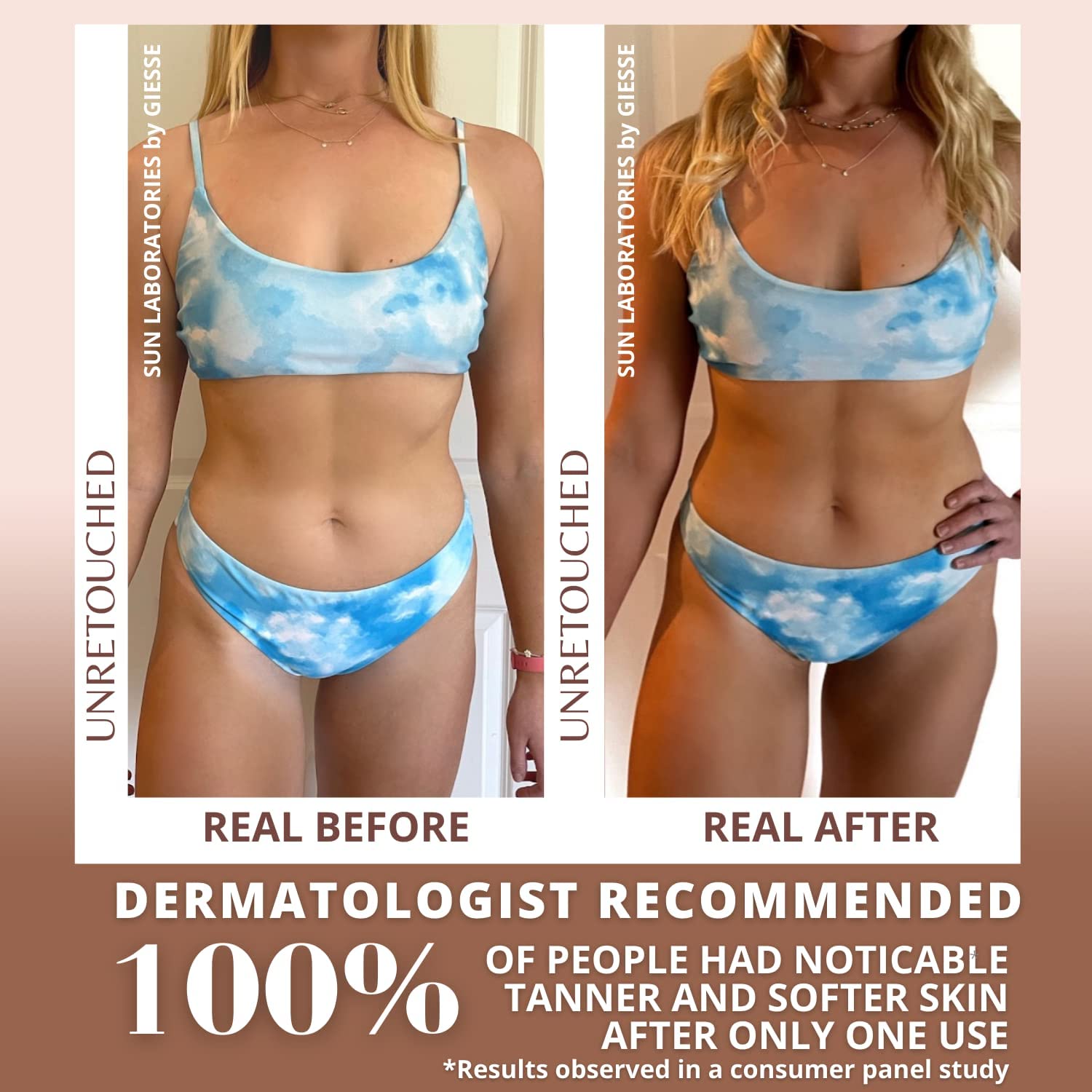 Sun Laboratories by Giesee self-tanner remover included for quick corrections
