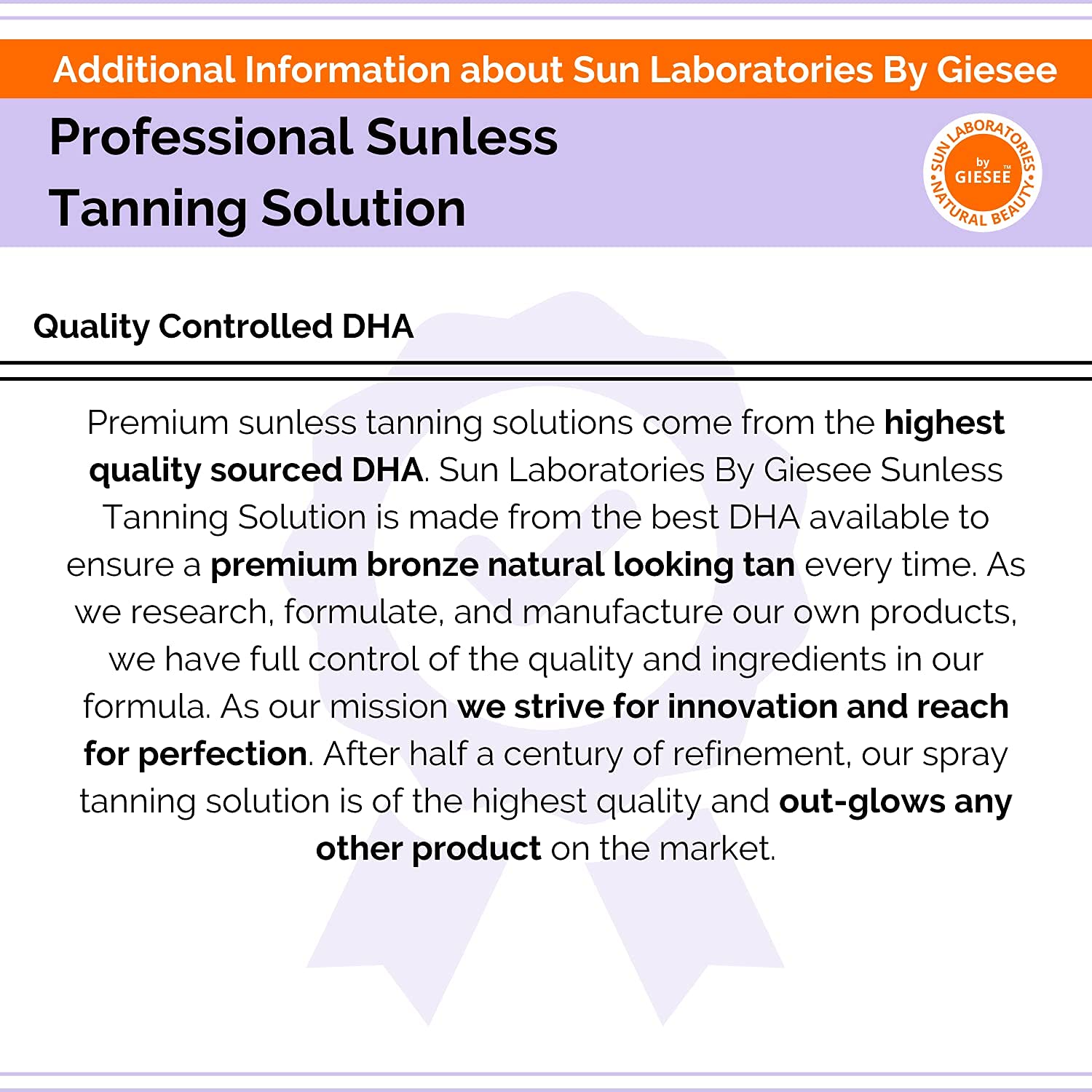 Sun Laboratories color developing on skin within hours