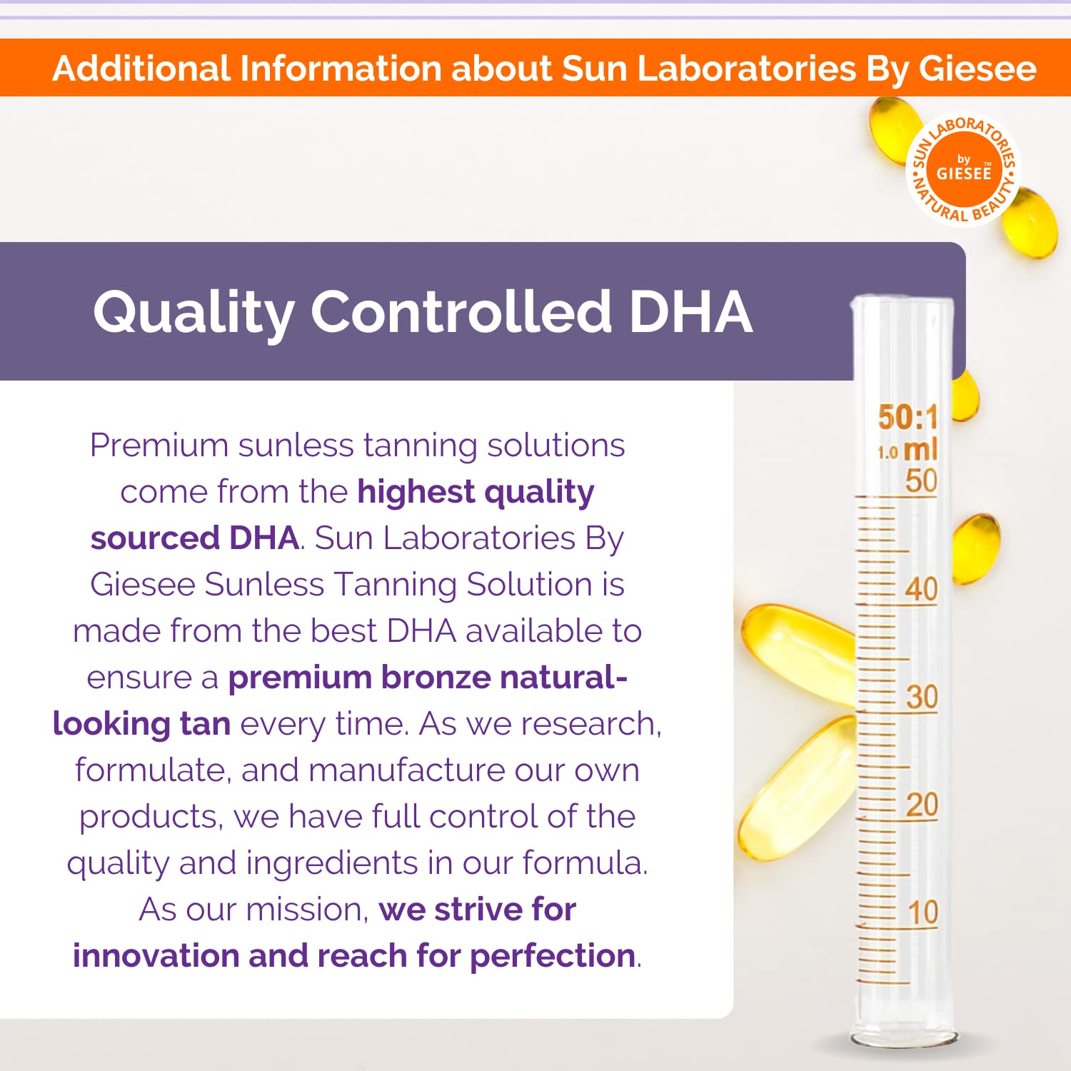 Sun Laboratories by Giesee Self Tanning Drops add customizable glow to moisturizer.