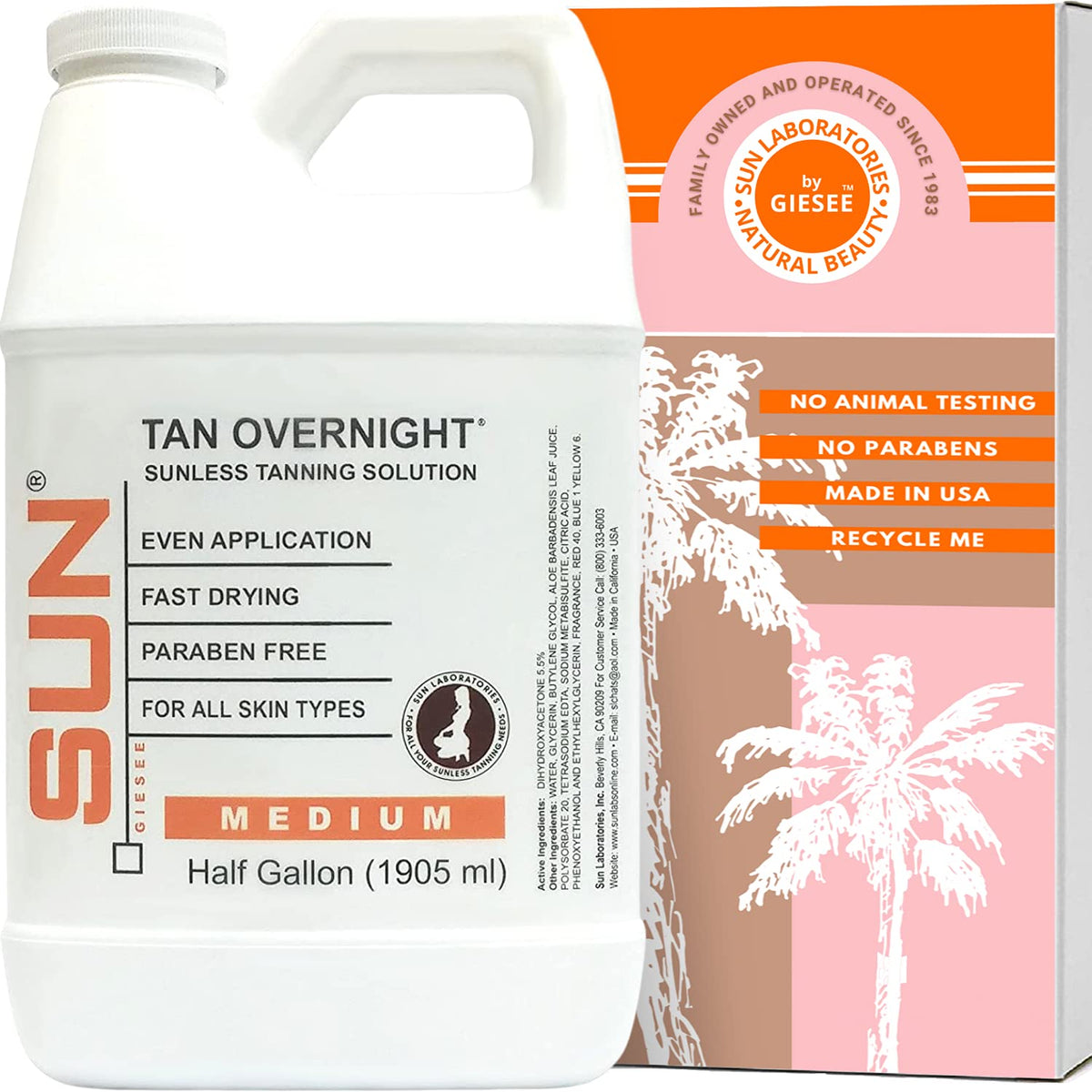 Sun Labs Spray Tan Micro Mist bottle demonstrates portable tanning for on-the-go glow.