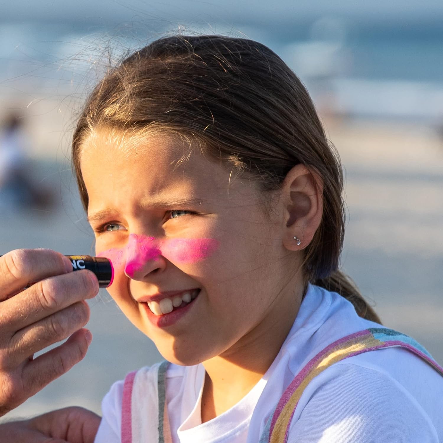 Sun Zapper kid-friendly sunscreen stick suitable for children over six months.