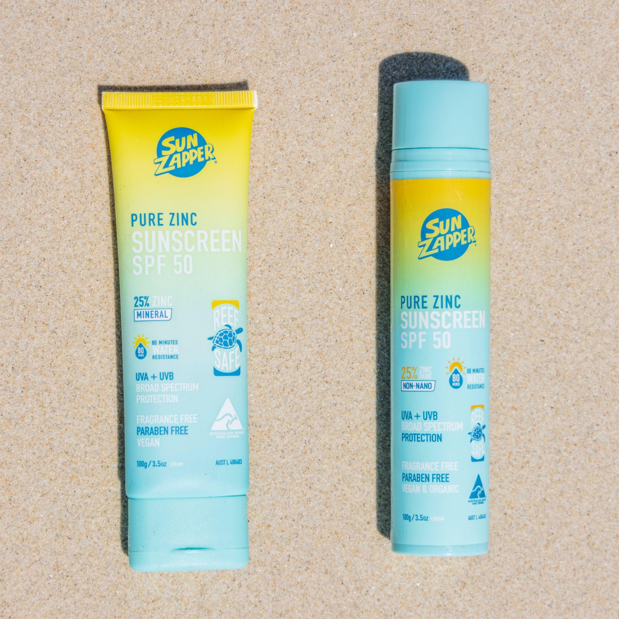 Dermatologist-friendly zinc-based lotion applied to forearm.