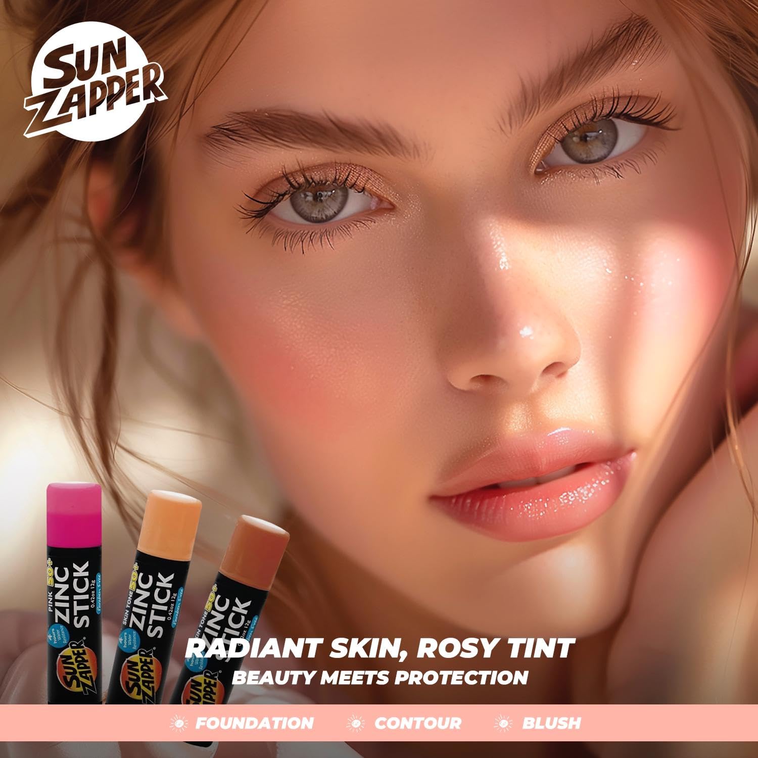 Sun Zapper Sunscreen Stick Dark Foundation delivers coverage with SPF 50+
