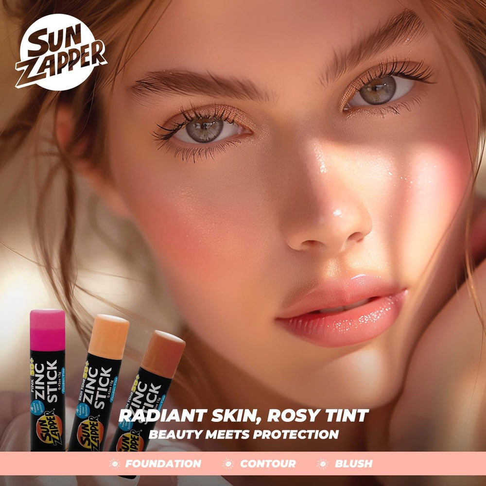 Sun Zapper Sunscreen Stick Dark Foundation delivers coverage with SPF 50+