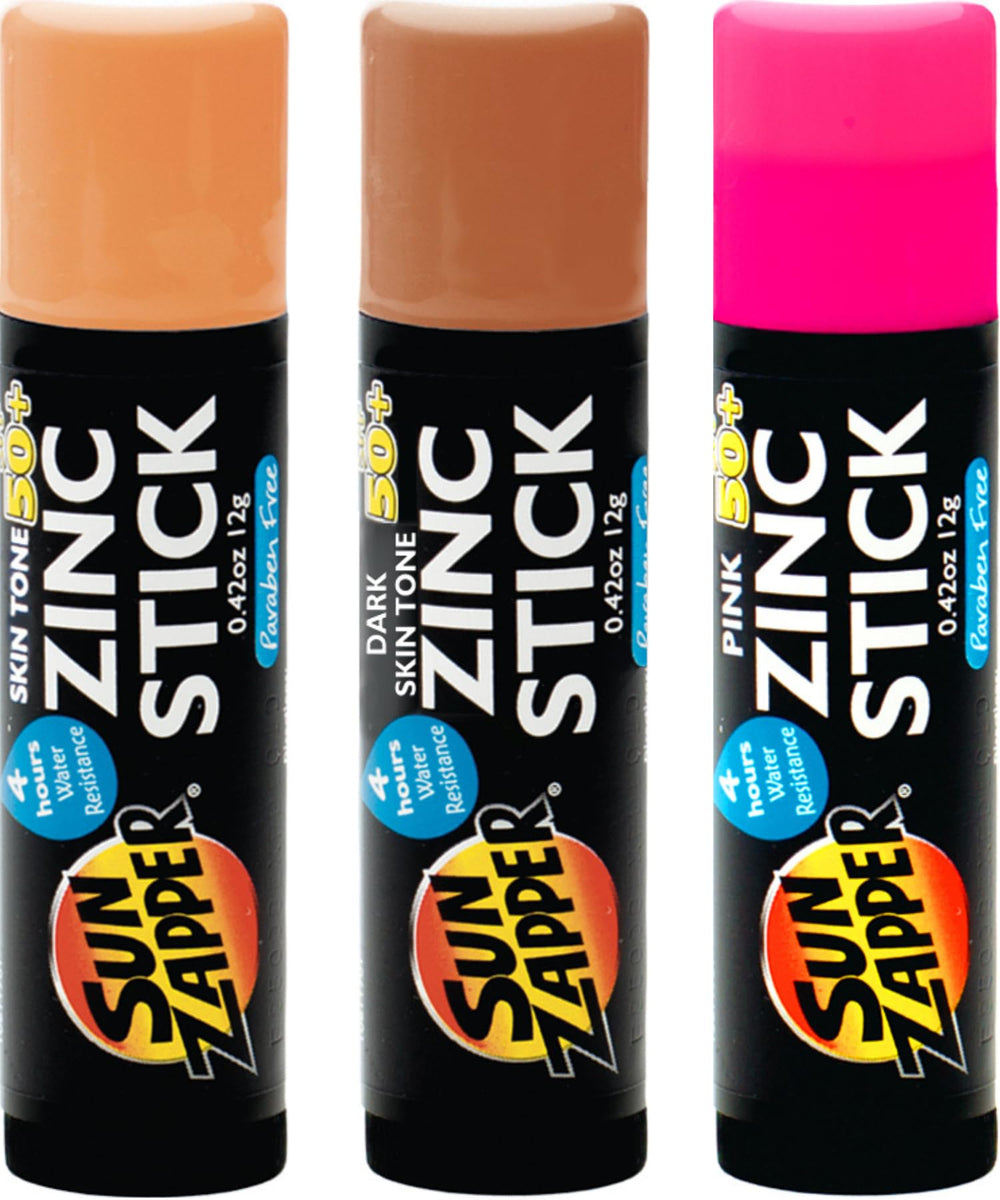 Sun Zapper Sunscreen Stick Light Foundation blends evenly for a natural complexion with SPF 50+
