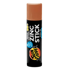 Sun Zapper zinc oxide sunscreen stick on bronze skin for daily protection