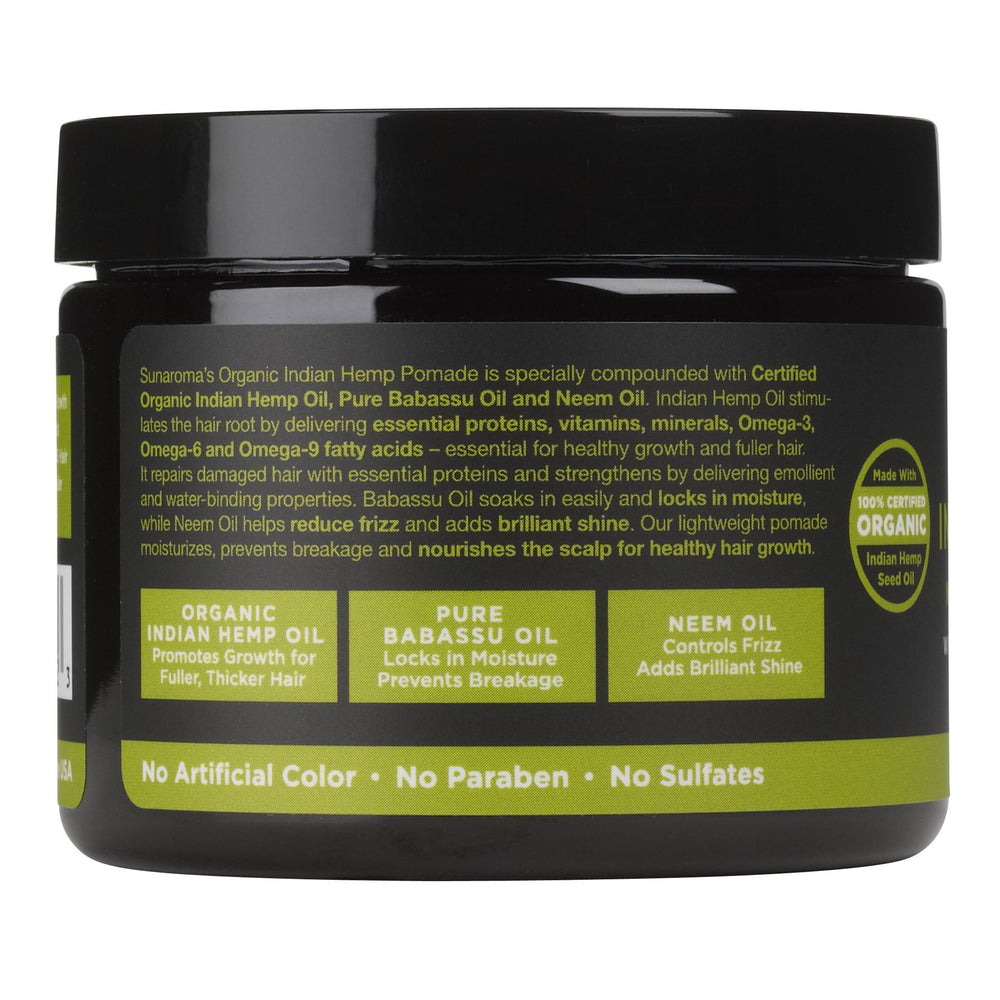 Sunaroma Organic Hair Pomade neem oil gloss for frizz control and natural shine