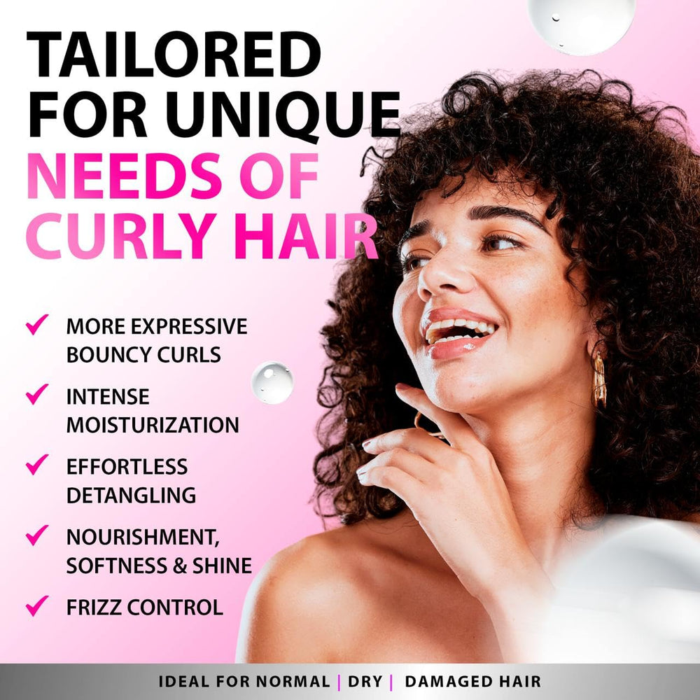 SUNATORIA Curly Hair Mask defines waves and reduces frizz for defined curls.