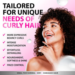 SUNATORIA Curly Hair Mask defines waves and reduces frizz for defined curls.