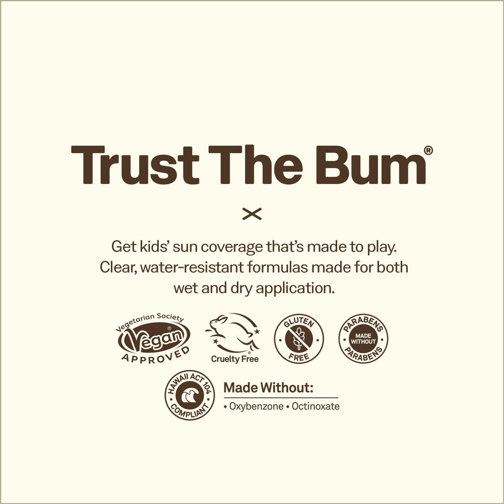 Sun Bum Hawaii 104 Act compliant label on kid-friendly sunscreen