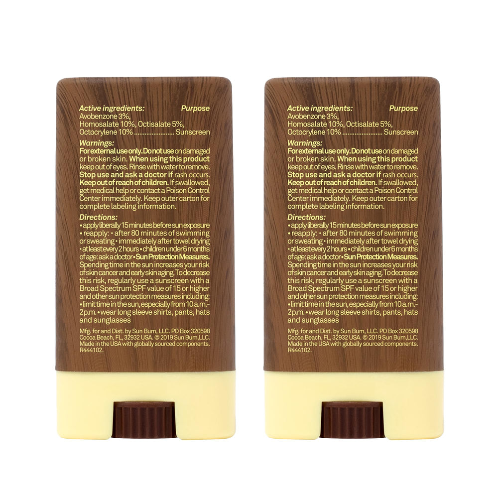 Hawaii Act compliant SPF 30 Sun Bum face stick for safe sun care