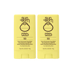 Sun Bum Kids SPF 50 Clear Face Stick pack-2 for on-the-go sun protection