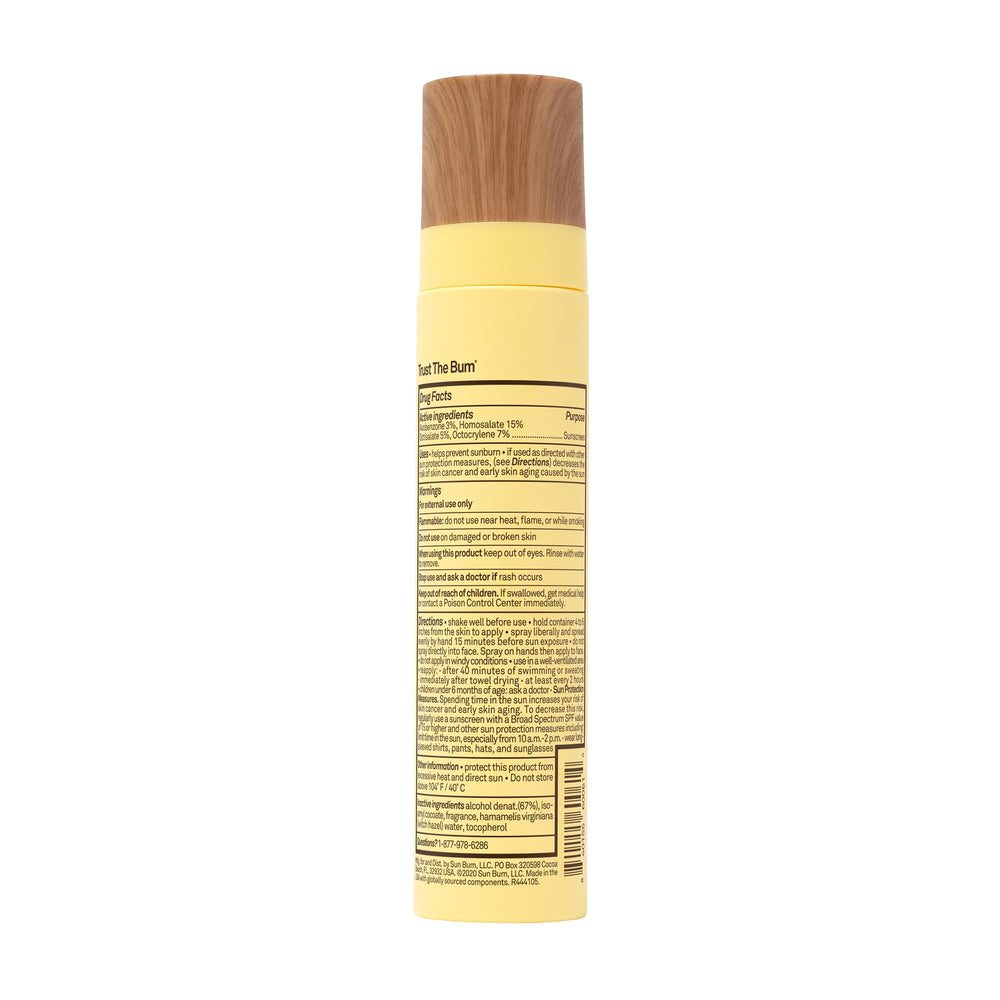 Hawaii 104 Act compliant Sun Bum label emphasizes responsible sunscreen.