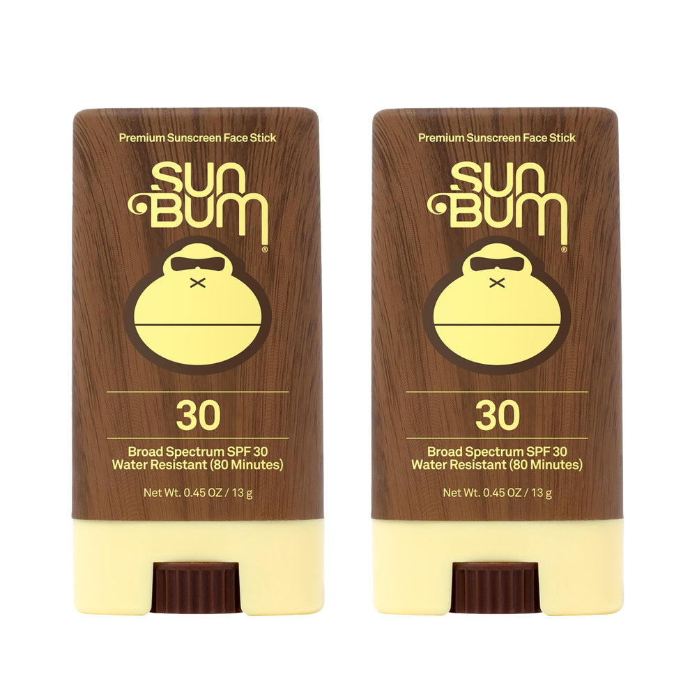 Sun Bum Original SPF 30 face stick packaging for quick, mess-free sun protection
