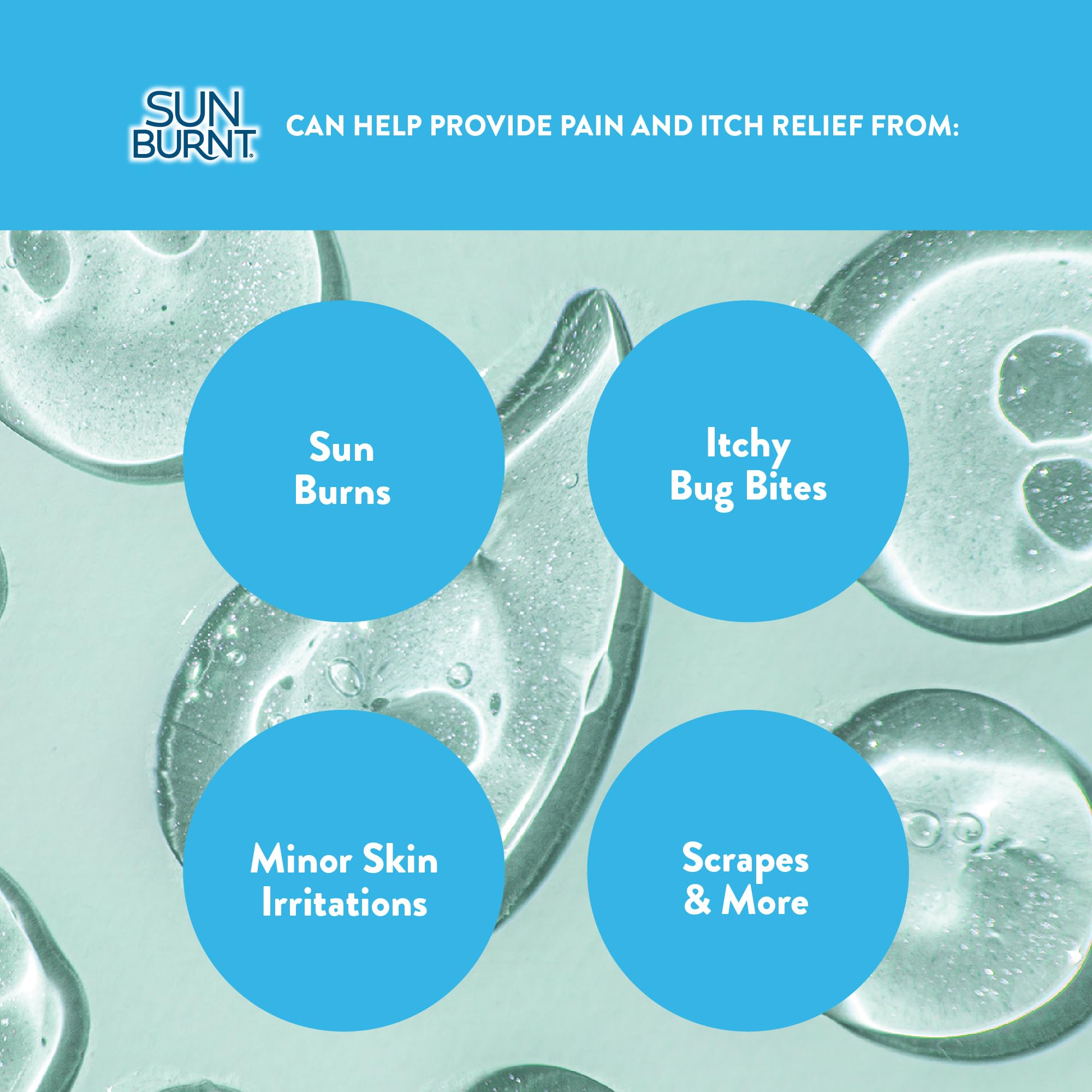 Sunburnt EMCW9 dermatologist-tested hypoallergenic formulation.