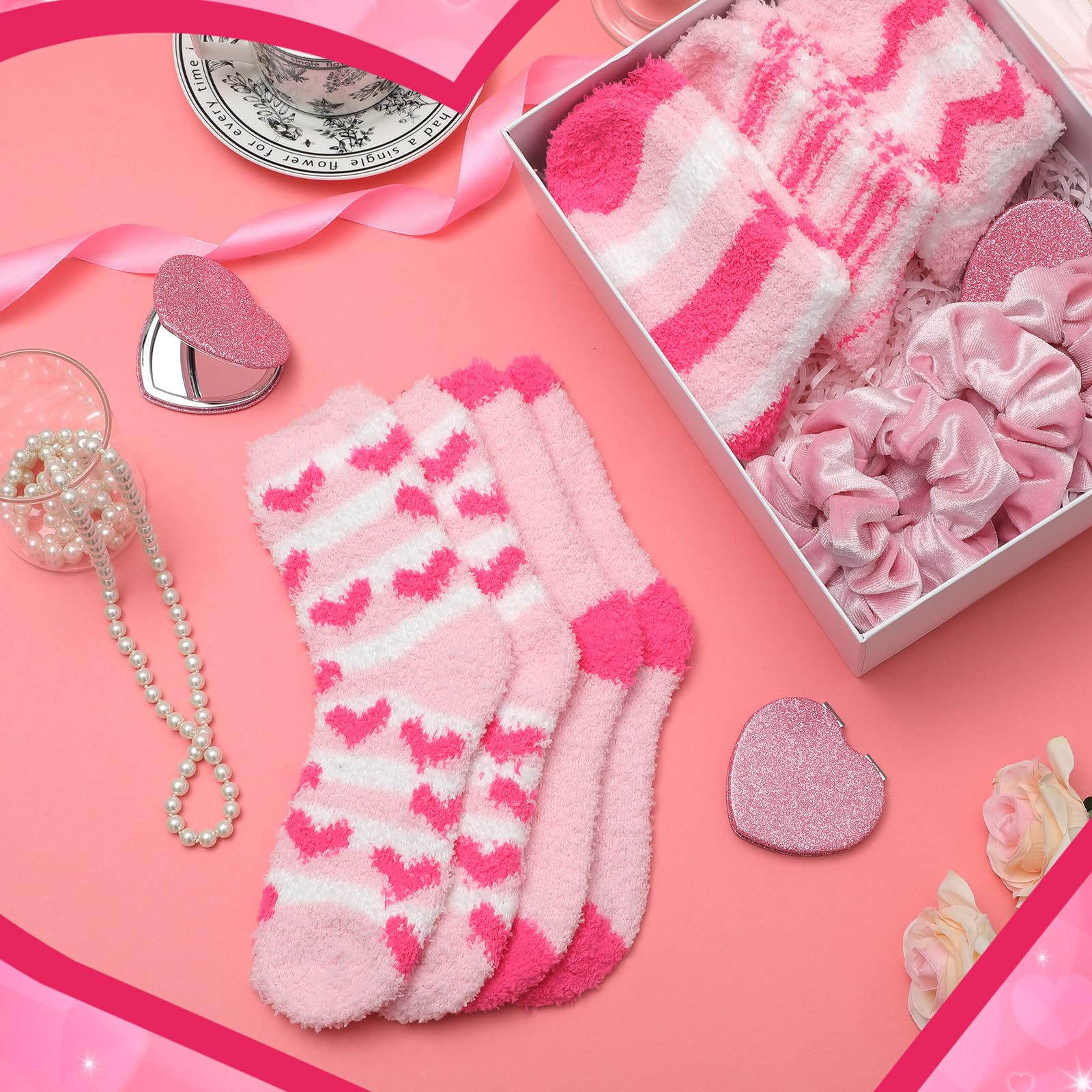 Suncalla coral fleece socks: plush warmth for cozy nights in.