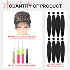 Suncalla pre-stretched braiding hair delivers a natural look and long wear