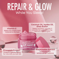 Sundae Glow lip mask creamy texture spreads smoothly for deep hydration