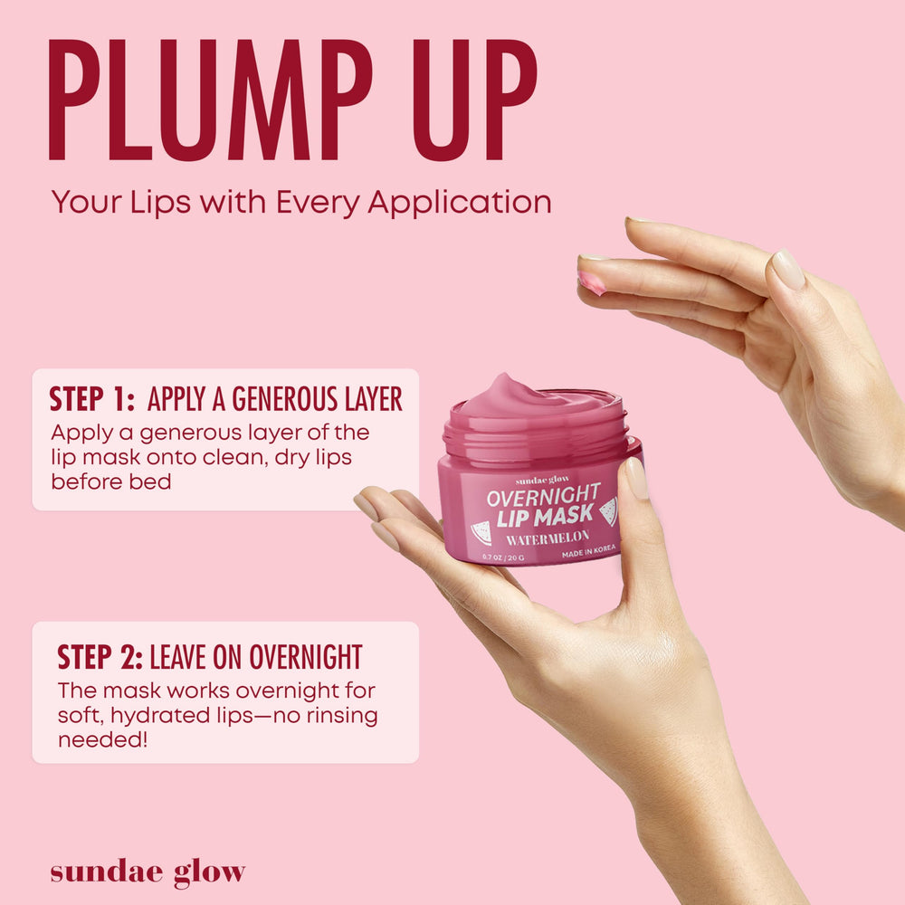 Sundae Glow lip mask dermatologist-tested label reinforces trusted lip care