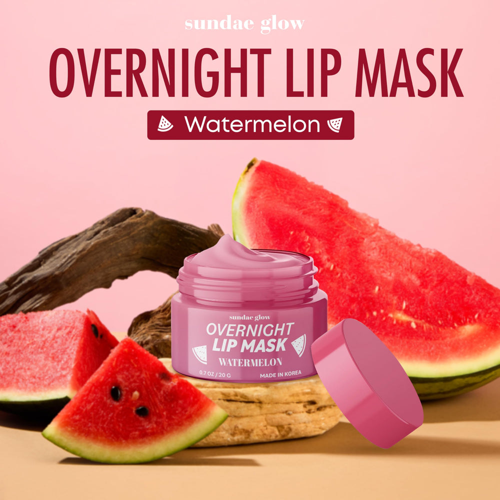 Sundae Glow lip mask overnight application demonstrates easy bedtime ritual for moisturized lips