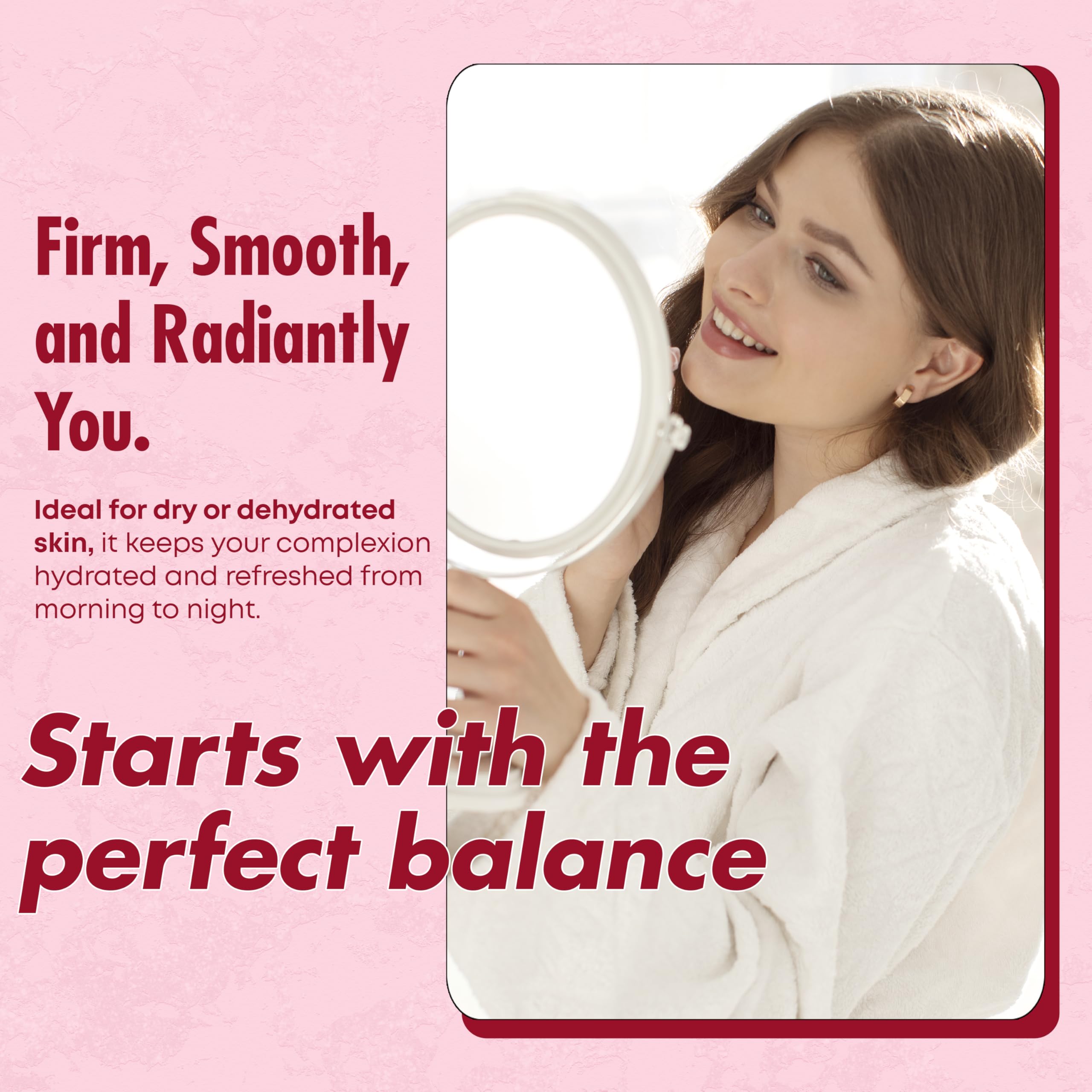 Sunday Essence label detail on serum bottle highlighting clean formula