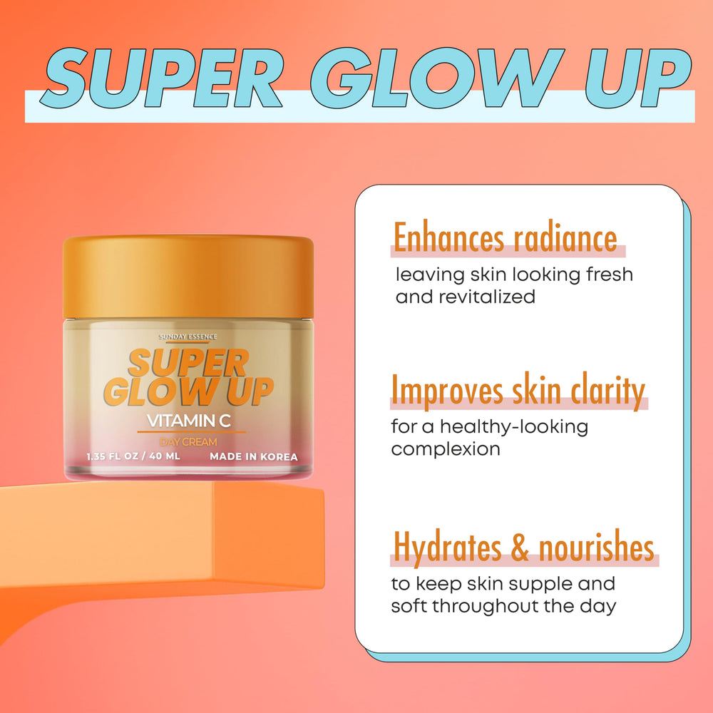 Sunday Essence Vitamin C Day Cream morning routine - apply after cleansing.