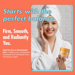 Sunday Essence Vitamin C Day Cream texture closeup shows silky finish and absorption.