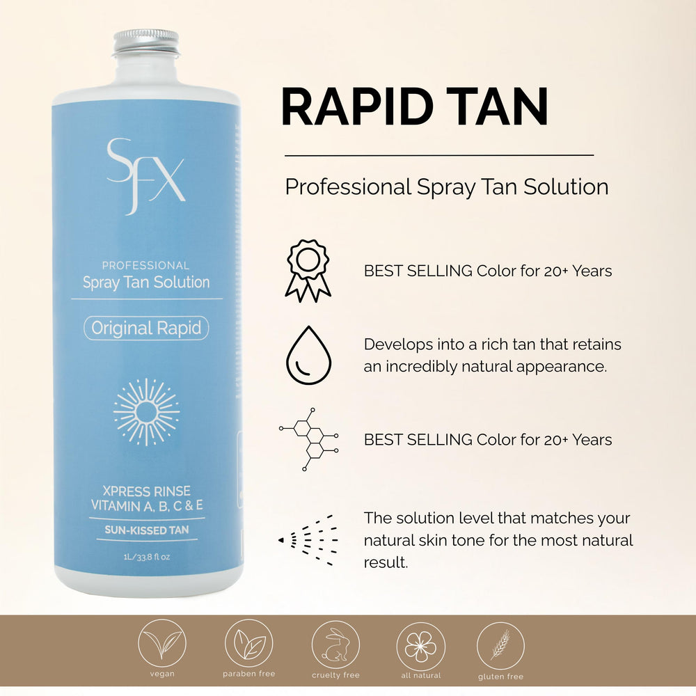 SunFX Rapid forearm application showing smooth color.