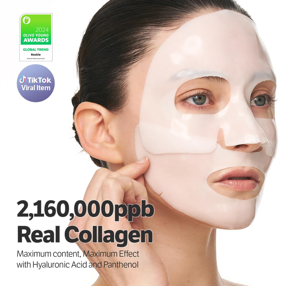 Applying SUNGBoon Editor mask on skin demonstrates instant hydration and nourishment.